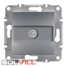 Asfora TV antenna csatlakozó 1dB végzáró acél