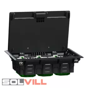   Padlódoboz 200mm 70mm-padlóburkolat 6-modul Unicí + Schneider