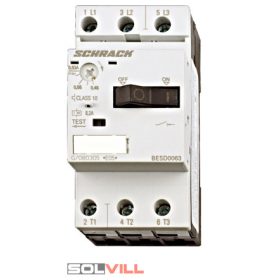 Motorvédő kapcsoló 0,22-0,32A S00 nagyság, 3pólusú