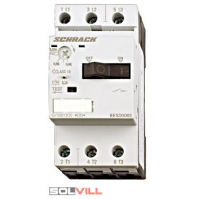 Motorvédő kapcsoló 0,45-0,63A S00 nagyság, 3pólusú