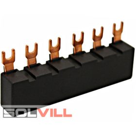 Sínezés motorvédőkhöz 2xBES 00/0, villás, 63A