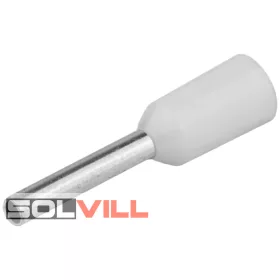 Érvéghüvely 0,75mm2 12,4mm/6mm szig.fehér Tracon