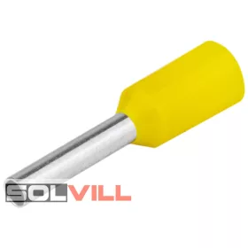 Érvéghüvely 1mm2 14,6mm/8mm szig.sárga Tracon