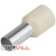 Érvéghüvely 10mm2 21,5mm/12mm szig.vaj Tracon