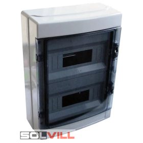Lakáselosztó doboz FK 24/2 modul ajtóval IP65 Tracon