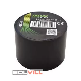 Szigetelőszalag fekete 50/20 Tracon