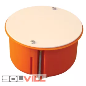   Kötődoboz gipszkartonba D80 perforált + tető narancs Tracon