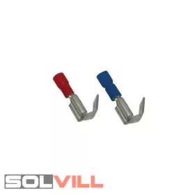   Saru szigetelt rátolható csatlakozó csap hüvellyel 6,3 x 0,8mm x 2,5mm2 (Tracon)