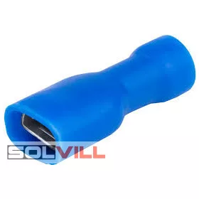   Saru csúszósaru hüvely telj.szigetelt 2,5mm2 x 6,3mm x 0,8mm kék