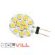 LED izzó G4 2W 12V AC/DC 4000K 140lm 180°