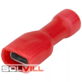   Saru csúszósaru hüvely telj.szigetelt 1,5mm2 x 6,3mm x 0,8mm piros