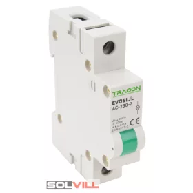 Sorolható ledes jelzőlámpa, zöld 230V