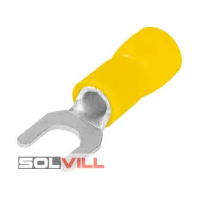 Saru villás szig. 6mm2 x M6 sárga