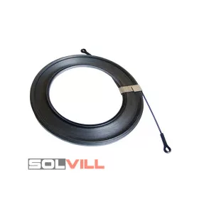 Behúzó szalag fém lapos 5m Tracon