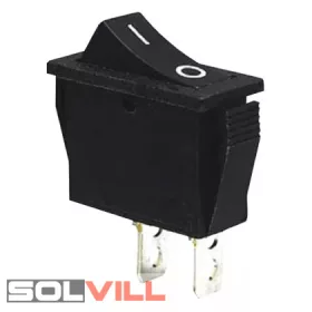   Kapcsoló készülékkapcsoló BE/KI 1P fekete 16A I-0 felirat