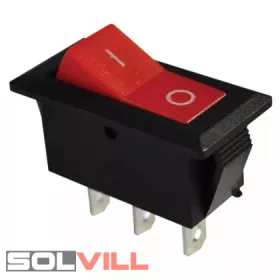   Kapcsoló készülékkapcsoló váltókapcsoló BE/KI piros 16A 250V