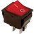 Kapcsoló készülékkapcsoló BE/KI 2P piros világít 16A 250V I-0 felirat