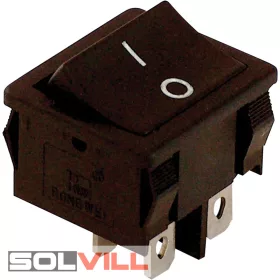   Kapcsoló készülékkapcsoló BE/KI, 2-pólus, fekete, 0-I felirattal