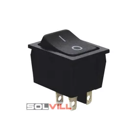   Kapcsoló készülékkapcsoló BE/KI 2P fekete 16A 250V I-0 felirat