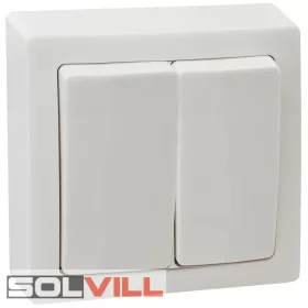   Falon kívüli IP20 csillárkapcsoló 10A Fehér (tapéta) Tracon