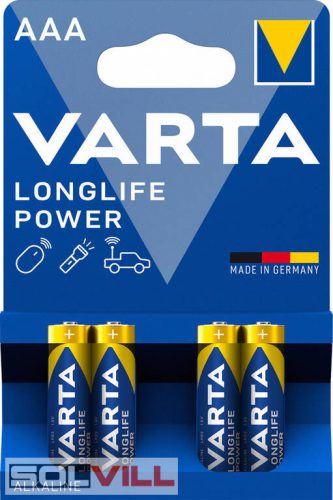 Elem AAA 1,5V 4db/cs High Energy Varta
